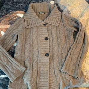 Tan Eddie Bauer sweater
